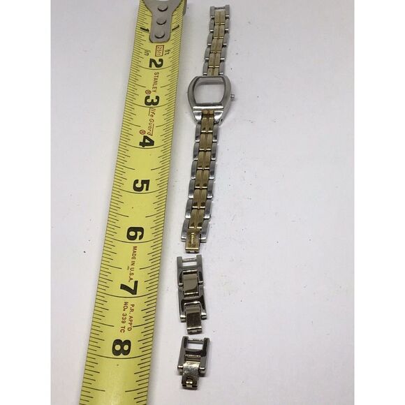 Authentic Fossil Watch Links Parts Case Band 8mm Stainless Steel Silver A706 - Picture 1 of 8